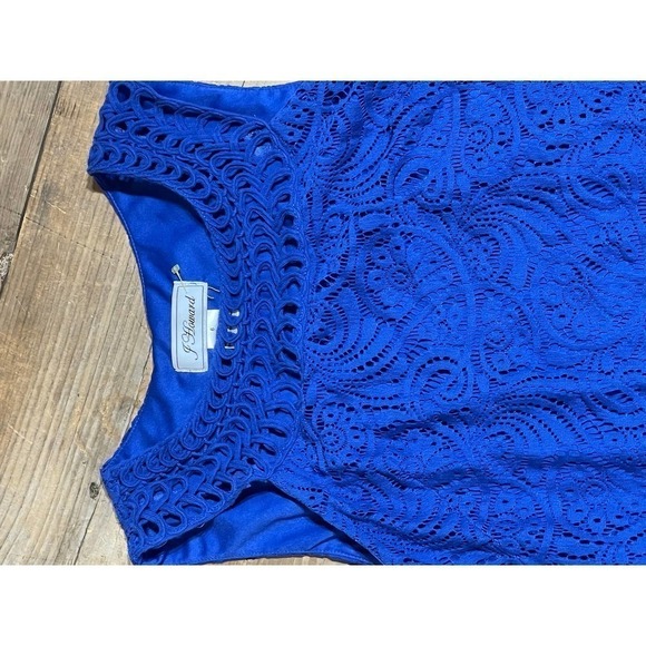 Women's J Howard Blue Lace Dress. Size 6 - Picture 2 of 4